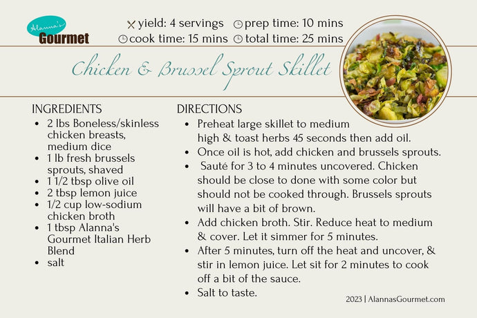 Chicken & Brussel Sprout Skillet
