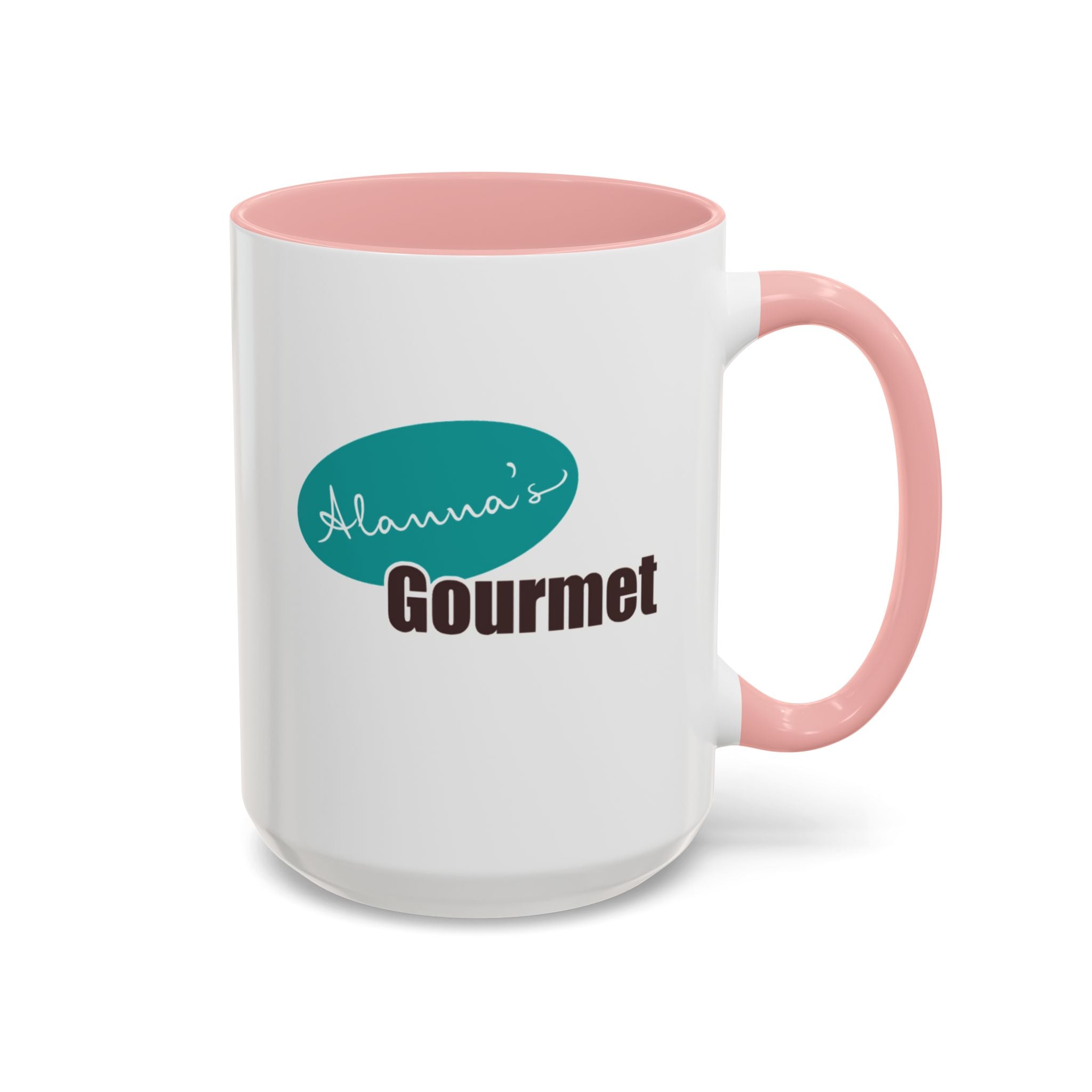 Accent Coffee Mug — "Curated. Crafted. Cultured." Ceramic Mug (11/15oz)