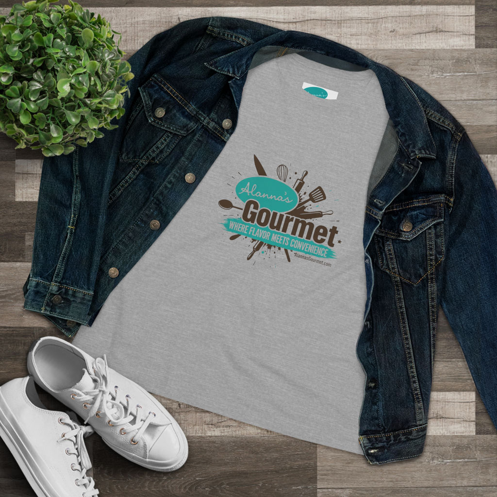 Gourmet Chef Logo Tee – “Alanna’s Gourmet: Where Flavor Meets Convenience” Cotton Shirt