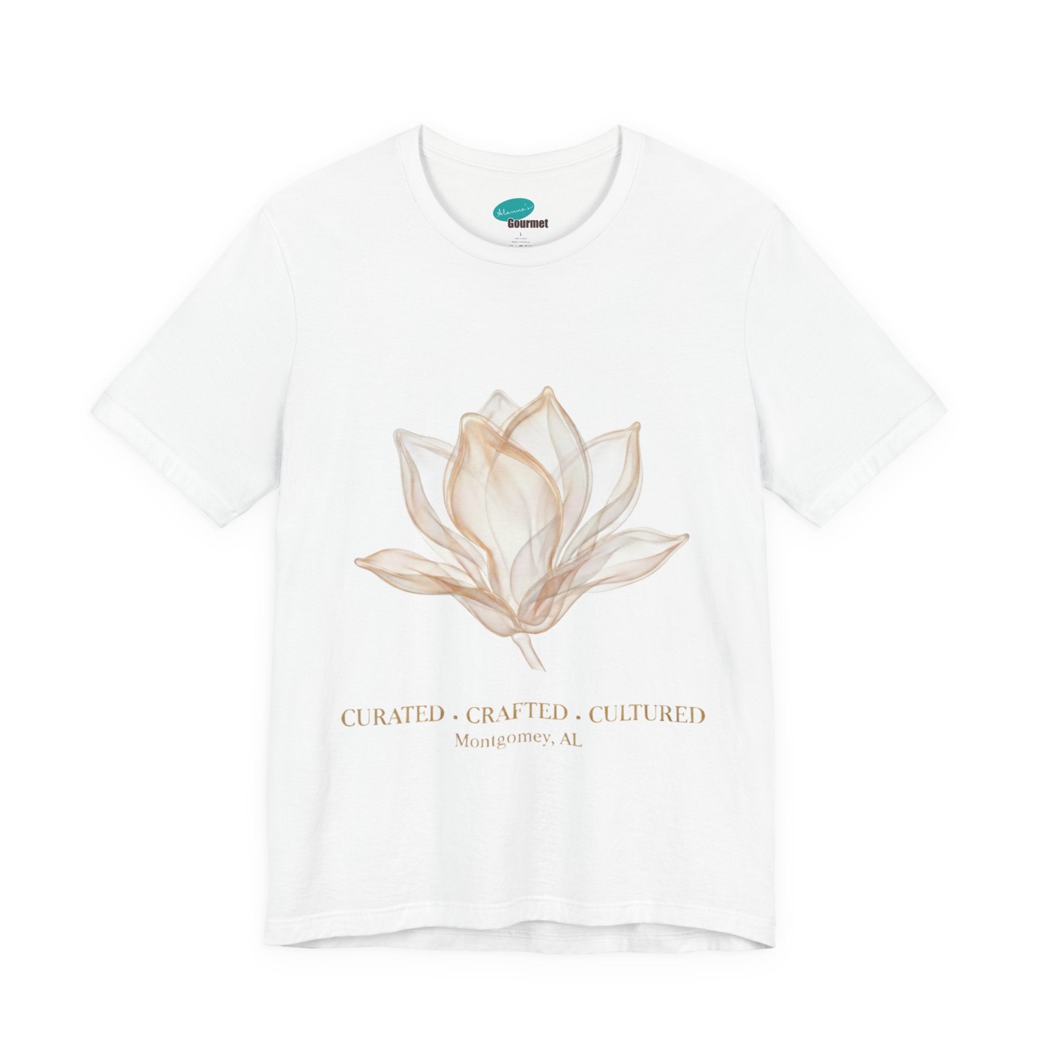 Curated Magnolia Unisex Jersey Tee - Crafted Culture Design