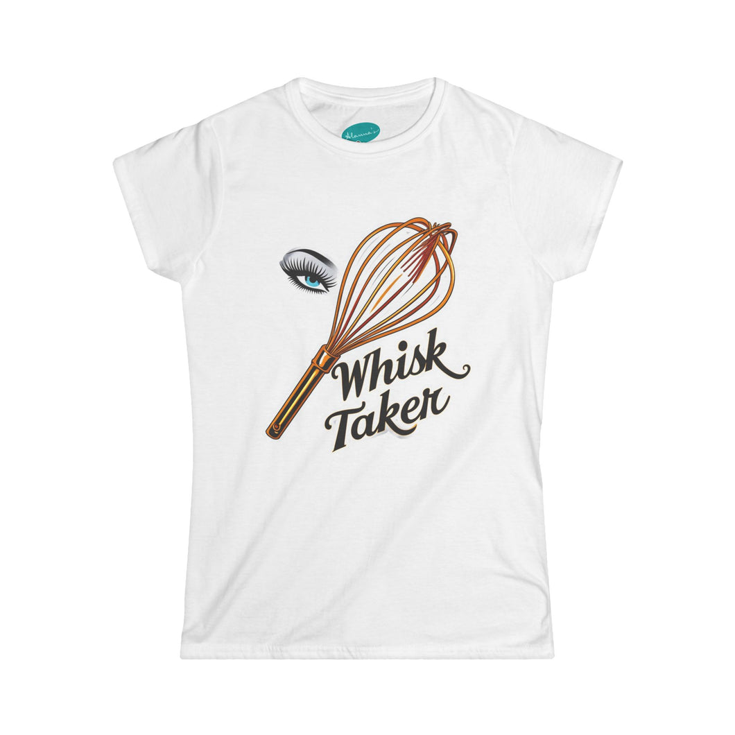 Whisk Taker Women's Softstyle Tee, Funny Cooking Shirt, Gift for Chefs, Baking Enthusiasts, Kitchen Humor Tee, Casual Wear