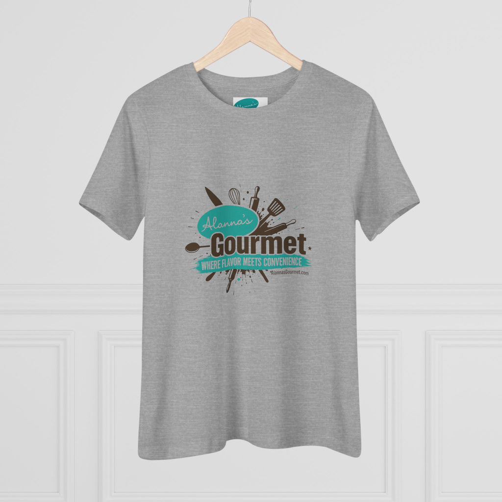 Gourmet Chef Logo Tee – “Alanna’s Gourmet: Where Flavor Meets Convenience” Cotton Shirt