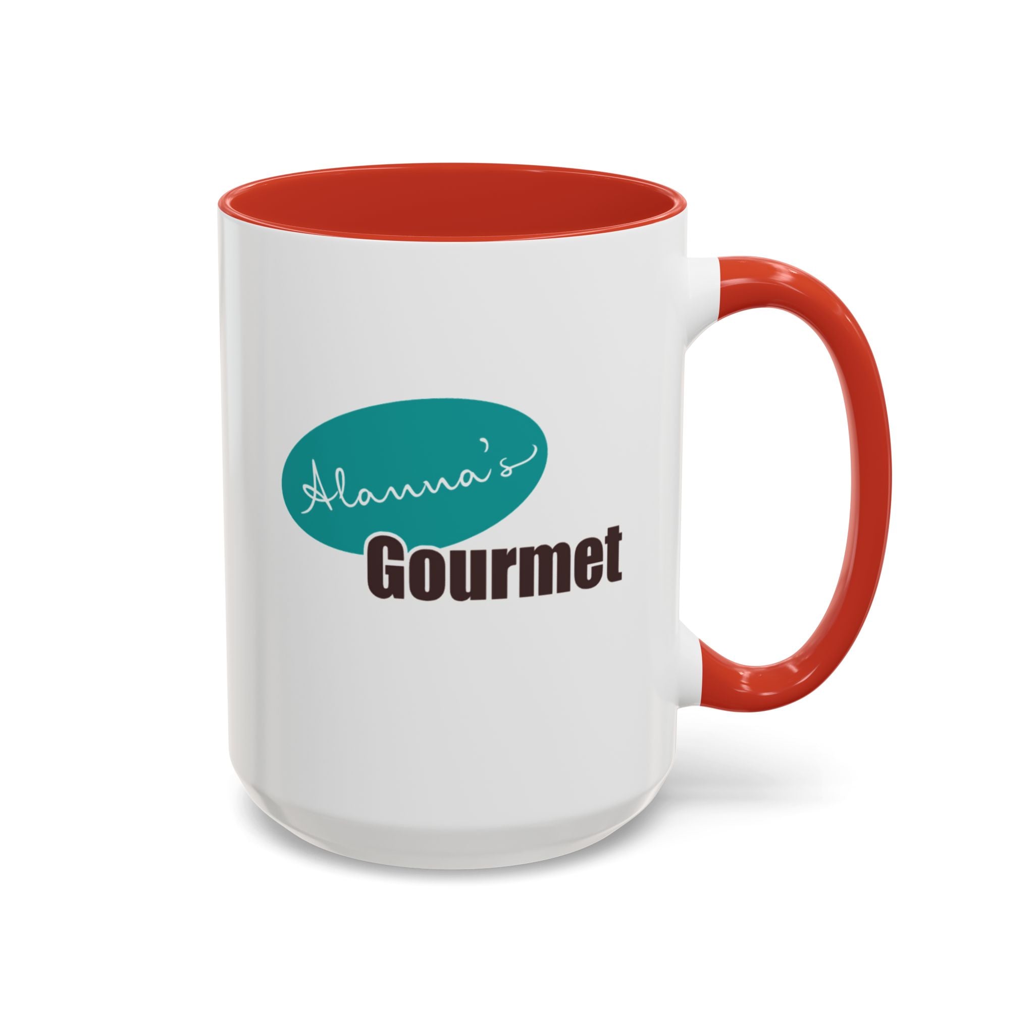 Accent Coffee Mug — "Curated. Crafted. Cultured." Ceramic Mug (11/15oz)