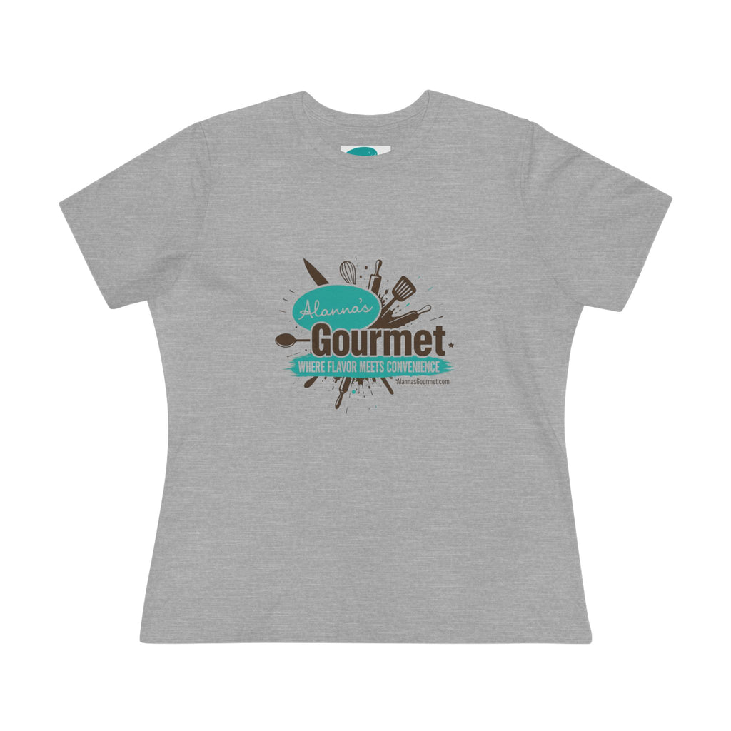 Gourmet Chef Logo Tee – “Alanna’s Gourmet: Where Flavor Meets Convenience” Cotton Shirt