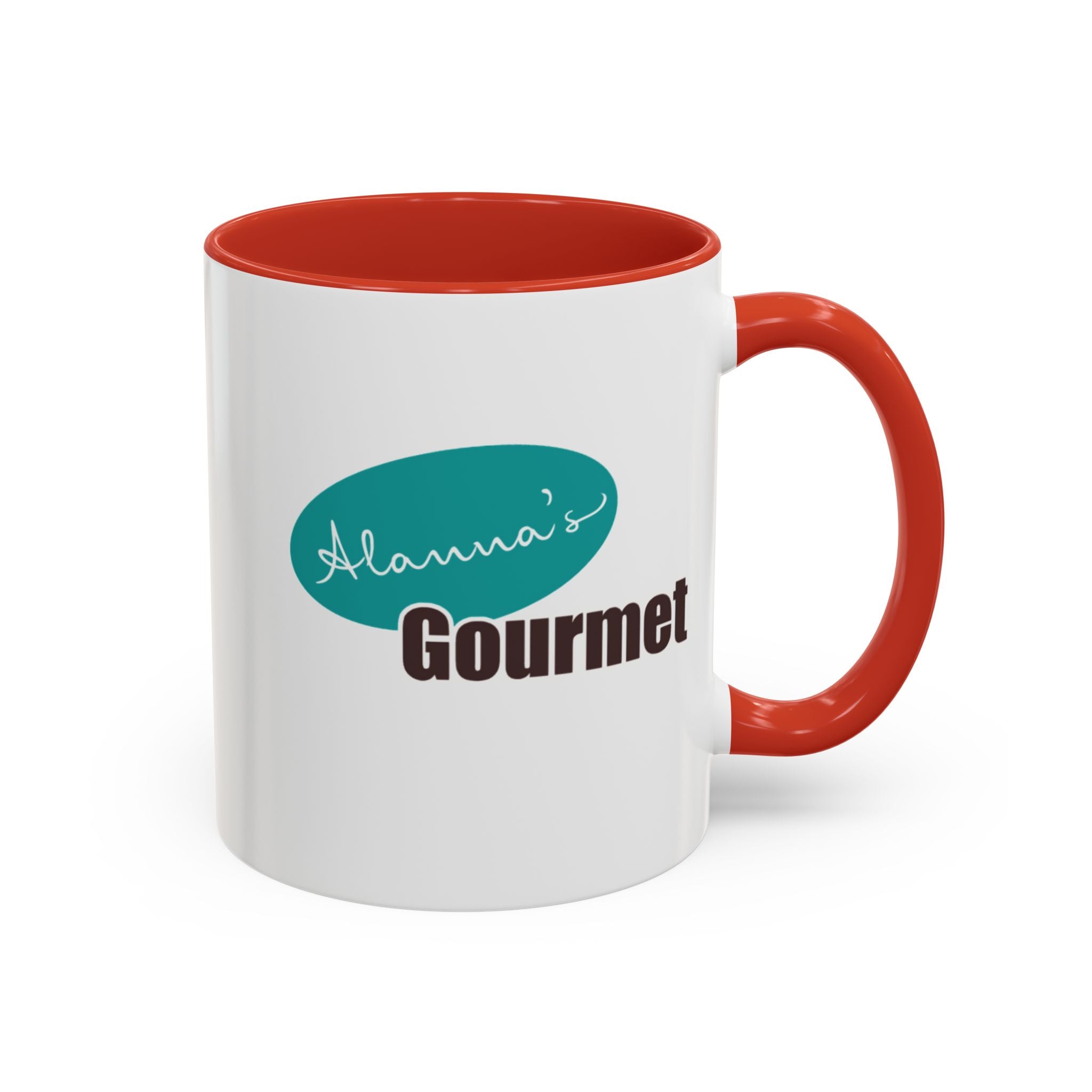 Accent Coffee Mug — "Curated. Crafted. Cultured." Ceramic Mug (11/15oz)