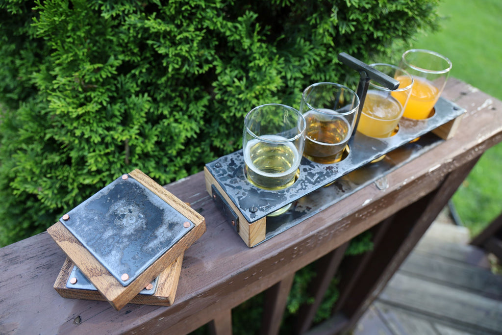 Hand-Forged Metal Coasters